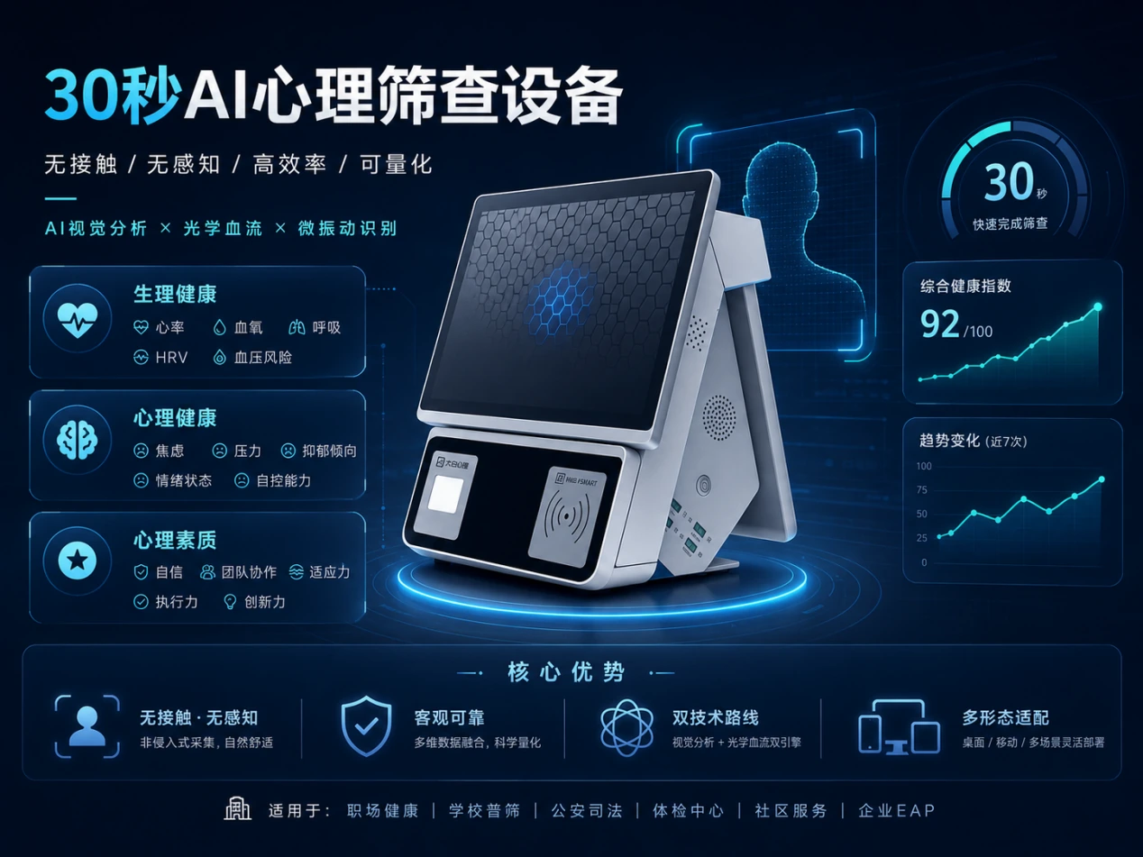 30秒AI心理评估设备